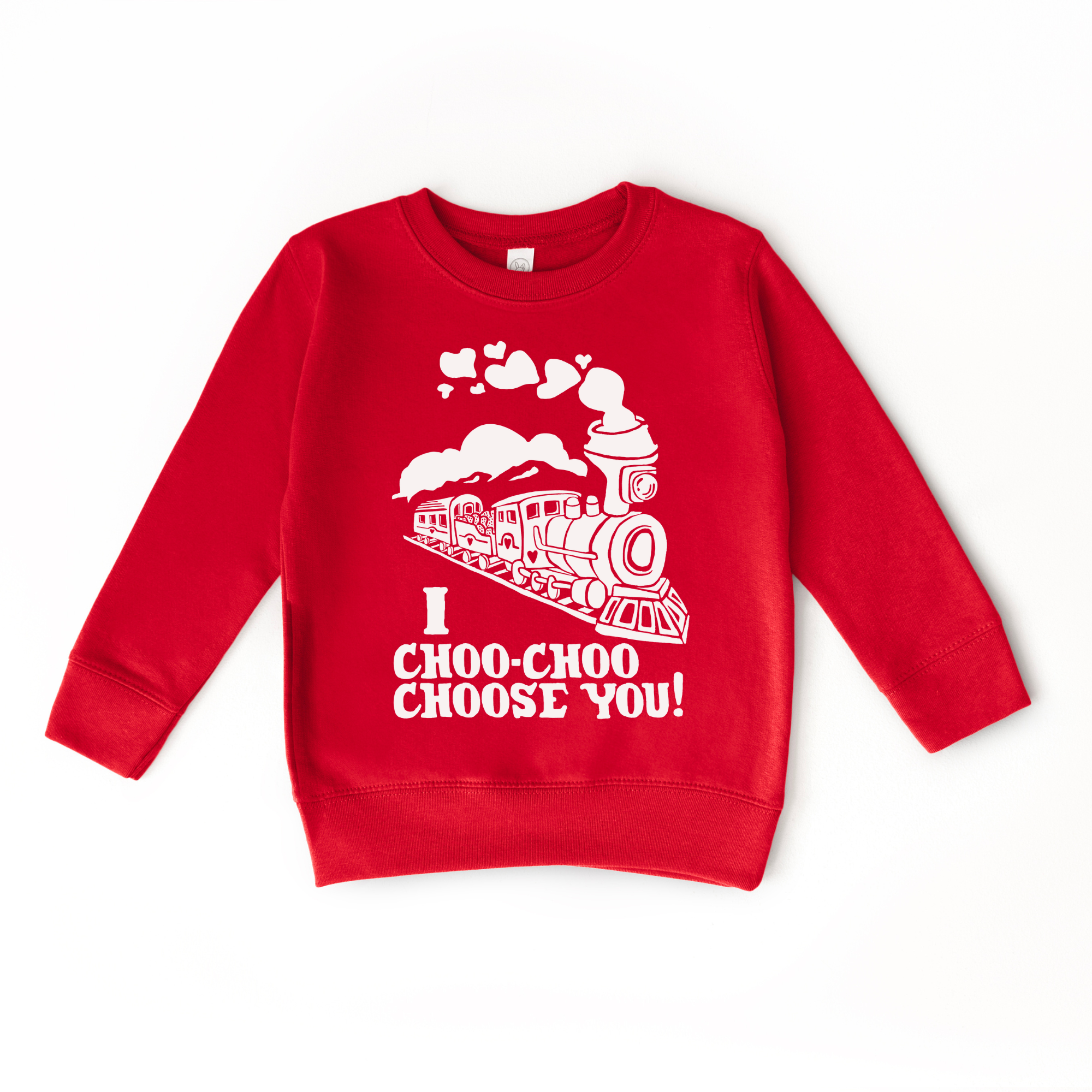 I Choo Choo Choose You Sweatshirt | Cute Valentine Graphic Fleece Crewneck
