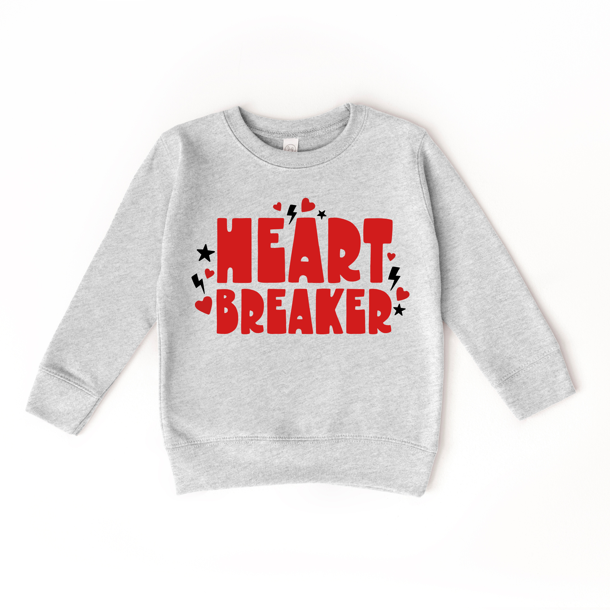 Heart Breaker Kids Crewneck Sweatshirt | Cozy Graphic Pullover for Kids