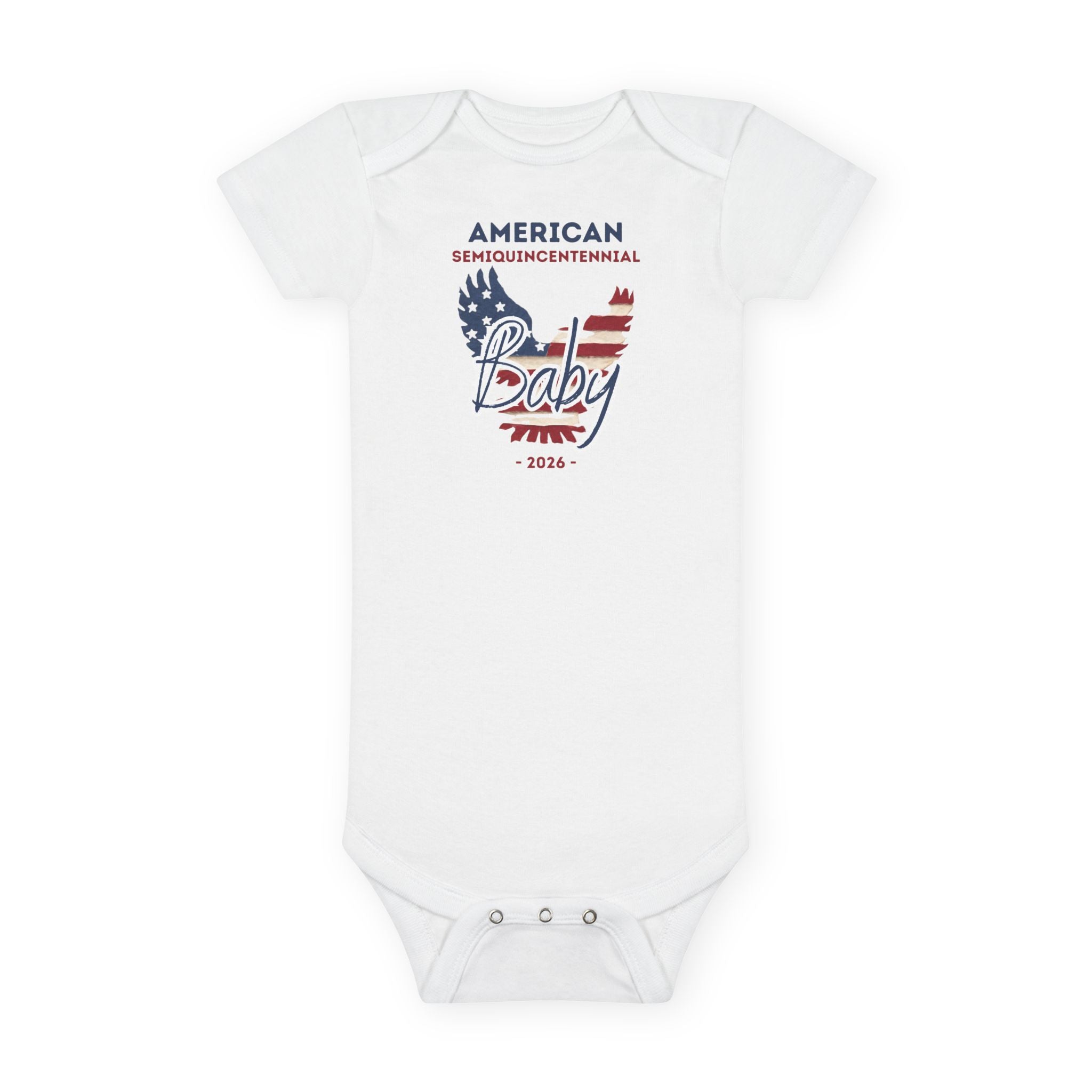 American Baby Onesie – Patriotic USA Flag Onesie (Semiquincentennial 2026)