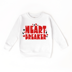 Heart Breaker Kids Crewneck Sweatshirt | Cozy Graphic Pullover for Kids
