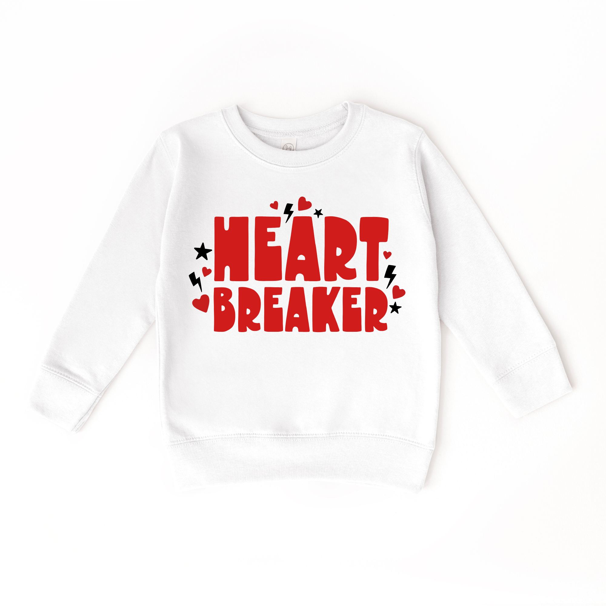 Heart Breaker Kids Crewneck Sweatshirt | Cozy Graphic Pullover for Kids