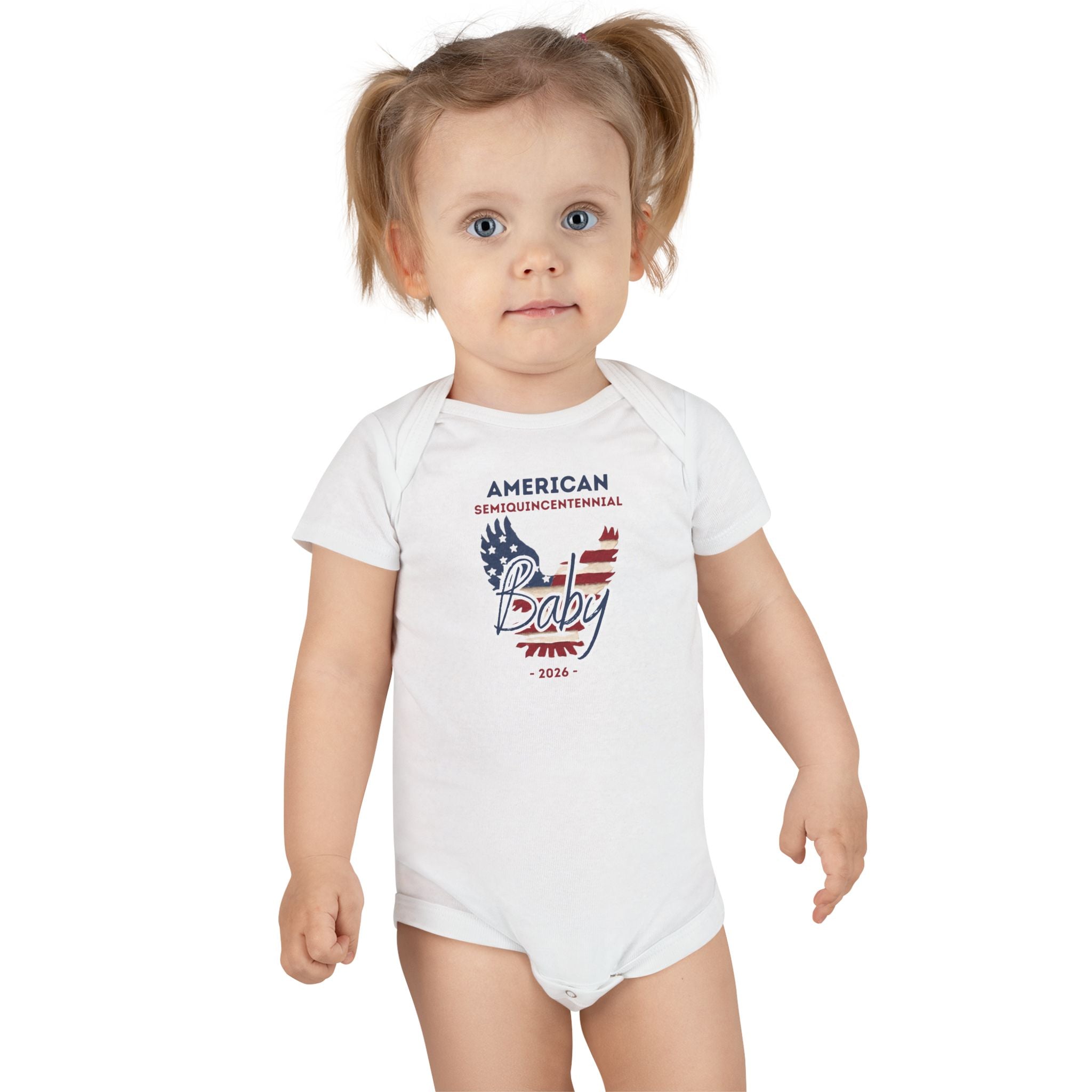 American Baby Onesie – Patriotic USA Flag Onesie (Semiquincentennial 2026)