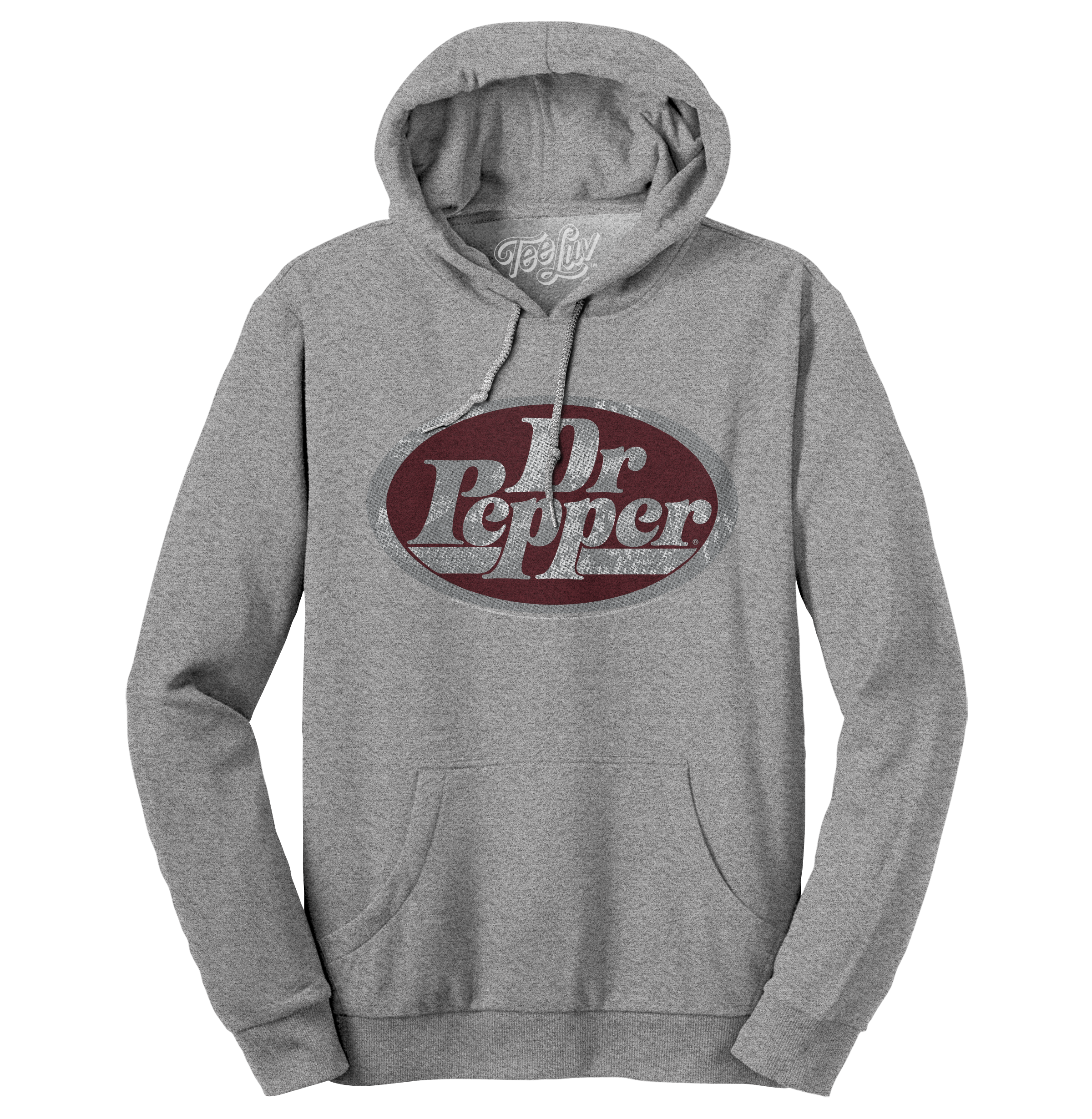 Dr Pepper Silver Logo Hoodie | Cozy French Terry Pullover