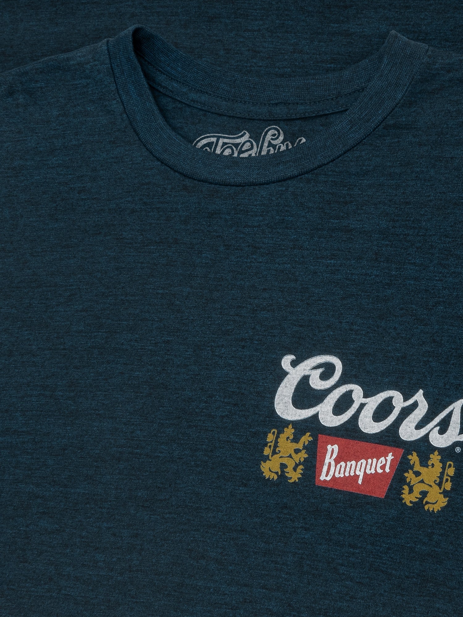 Coors Banquet Golden Colorado T-Shirt – Denim Black Heather Beer Tee with Front & Back Graphic