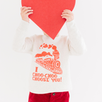 I Choo Choo Choose You Sweatshirt | Cute Valentine Graphic Fleece Crewneck