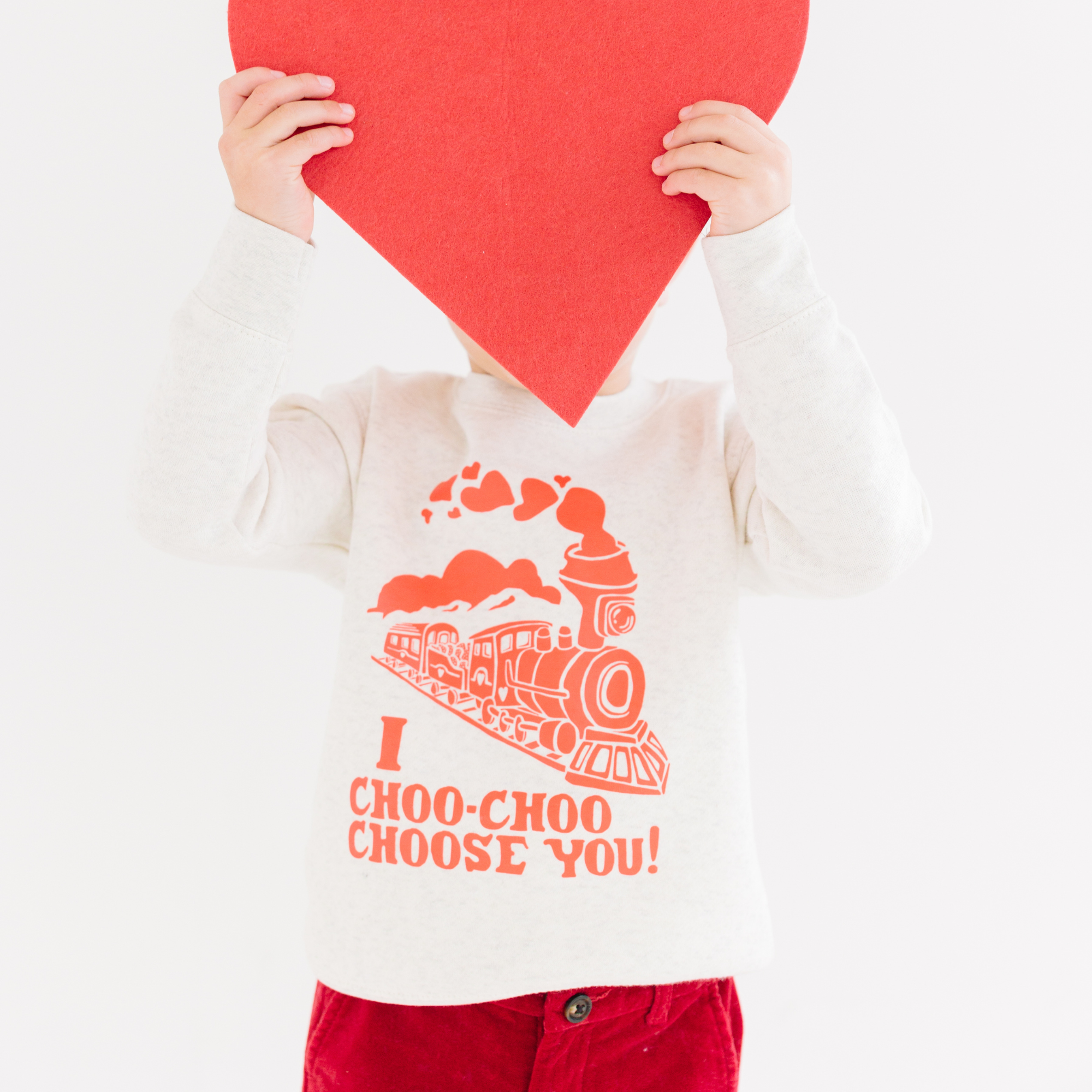 I Choo Choo Choose You Sweatshirt | Cute Valentine Graphic Fleece Crewneck