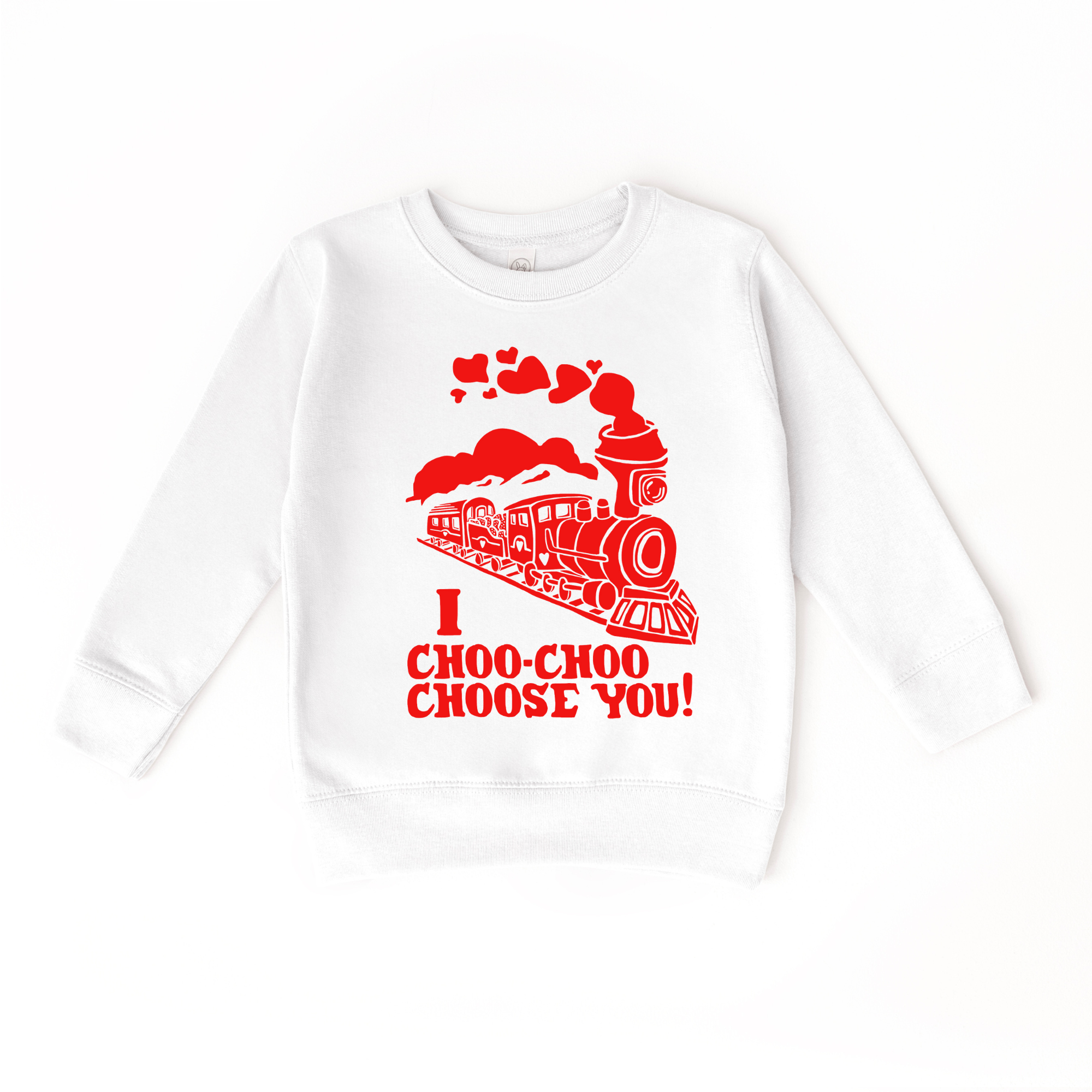 I Choo Choo Choose You Sweatshirt | Cute Valentine Graphic Fleece Crewneck