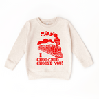 I Choo Choo Choose You Sweatshirt | Cute Valentine Graphic Fleece Crewneck