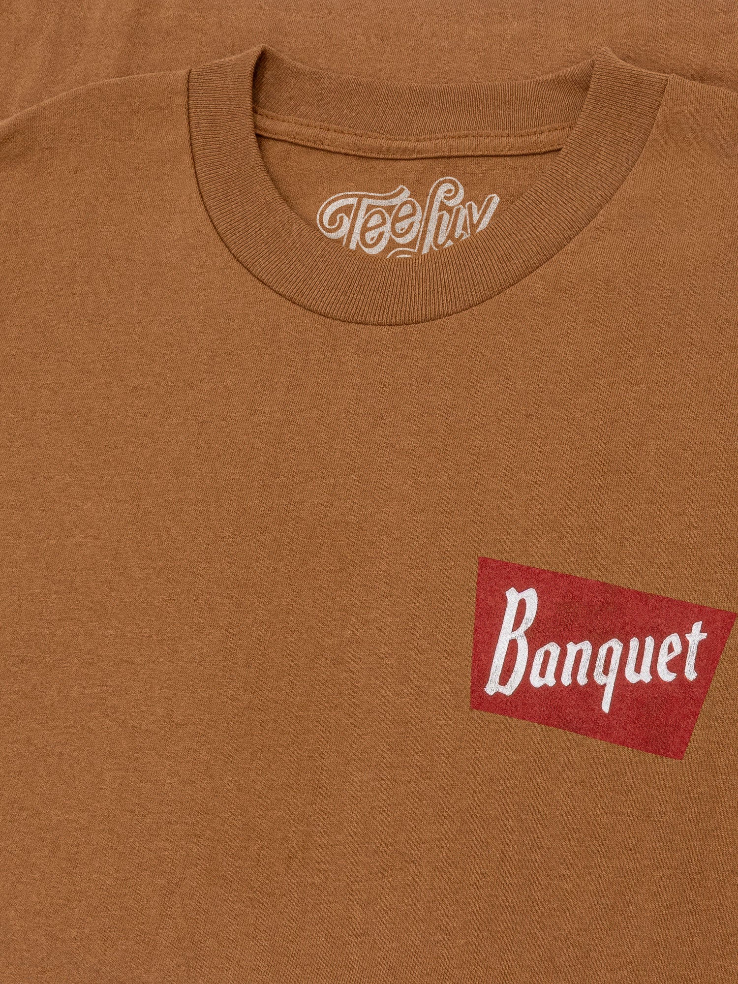 Coors Banquet Rodeo Bull Rider T-Shirt – Vintage Brown Sugar Cotton Beer Tee with Front & Back Graphic