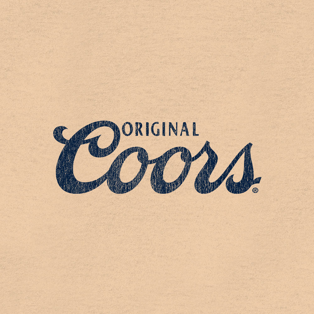 Original Coors Rodeo Legend T-Shirt – Cream | Vintage Double-Sided Beer Logo Tee