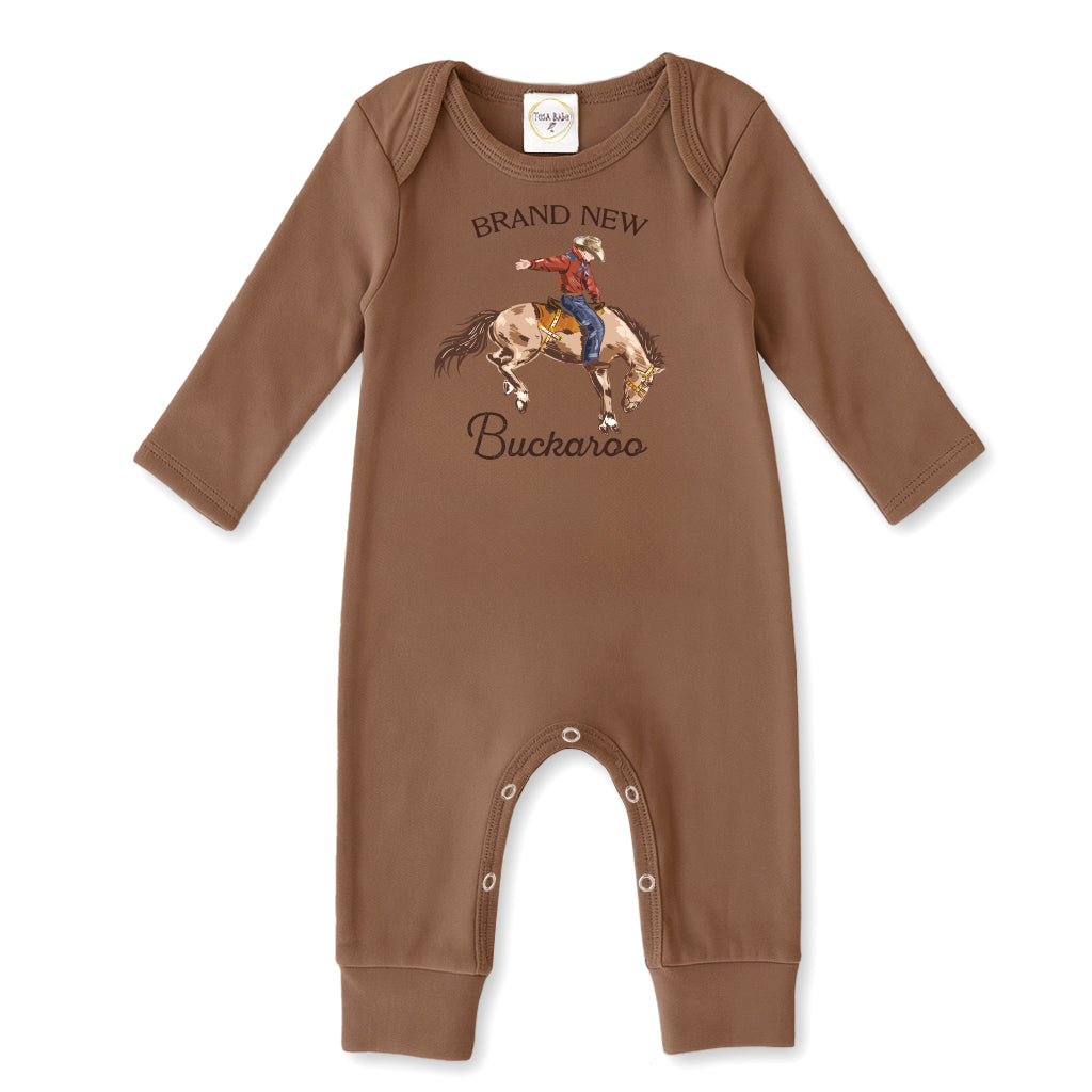 Brand New Buckaroo Baby Romper – Western Cowboy Baby Outfit, Soft Cotton Newborn & Infant Bodysuit