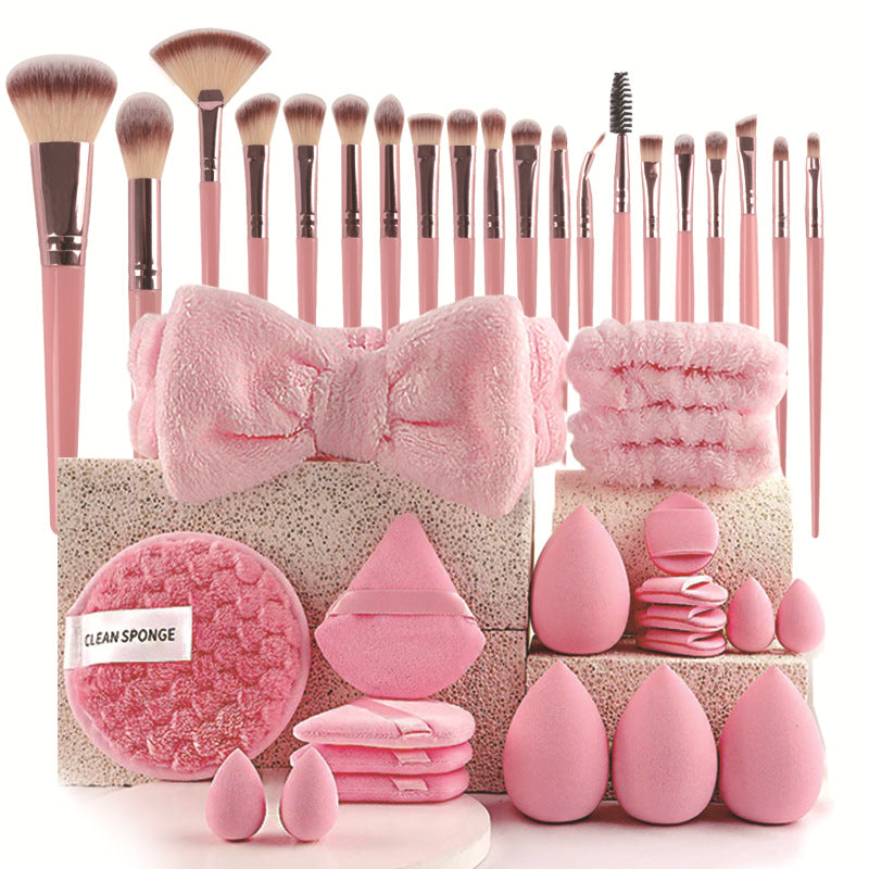 40-Piece Beauty Tools Makeup & Face Wash Set | Hydrophilic Non-Latex Sponge & Blender Kit