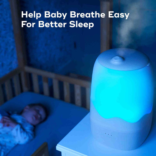 Babymoov Wave 3-in-1 Cool Mist Baby Humidifier | Nightlight & Essential Oil Diffuser