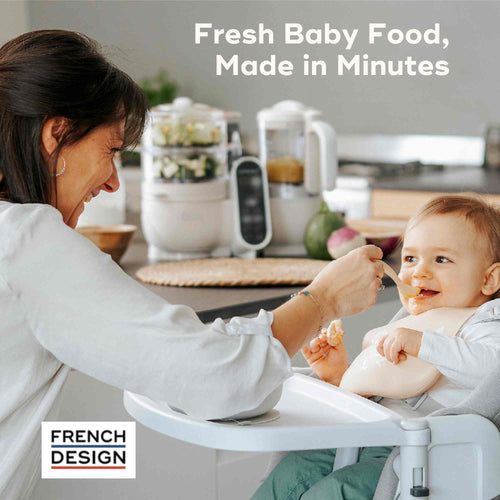 Babymoov Duo Meal Station Baby Food Maker | 6-in-1 Steamer, Blender & Homemade Baby Food System