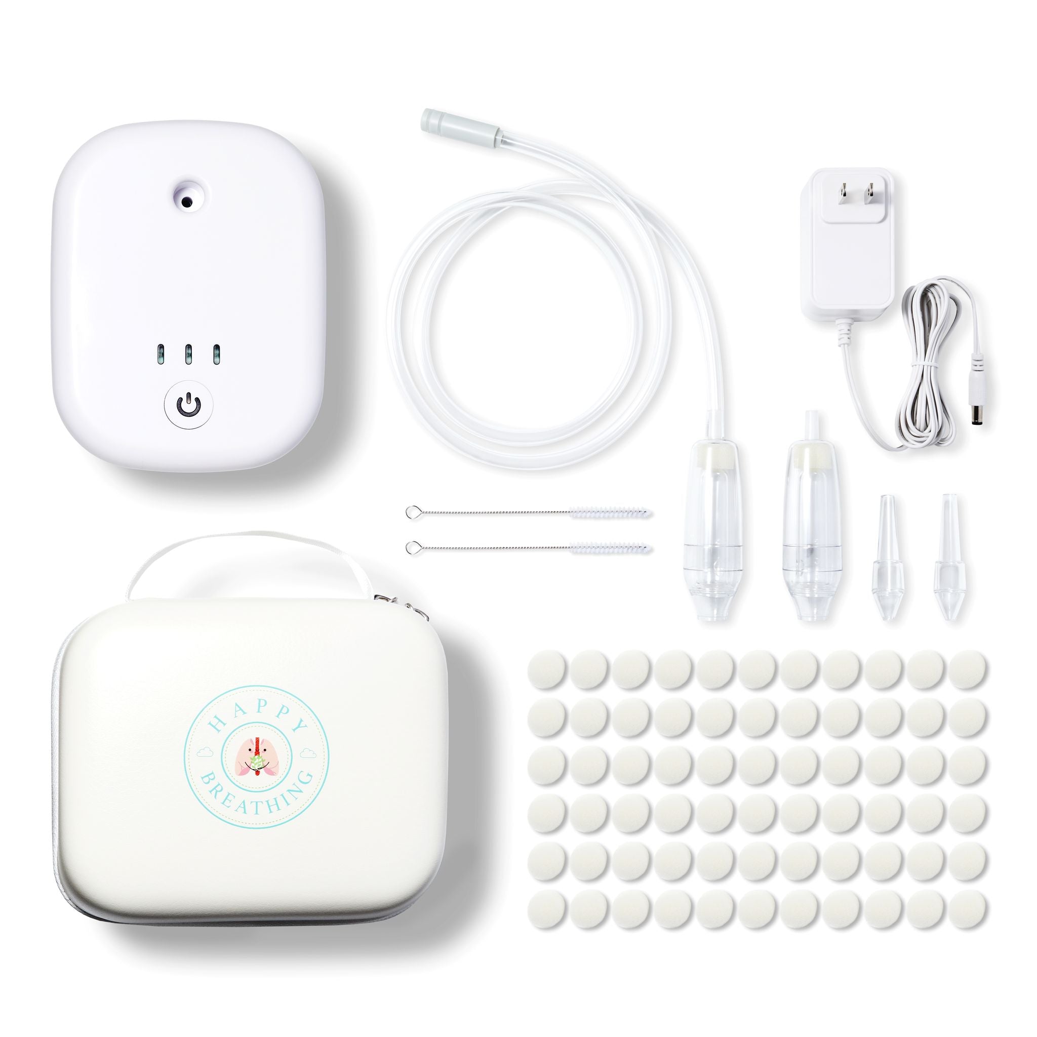 Happy Breathing Suction Baby Nasal Aspirator | Hospital-Grade Electric Nose Cleaner for Babies