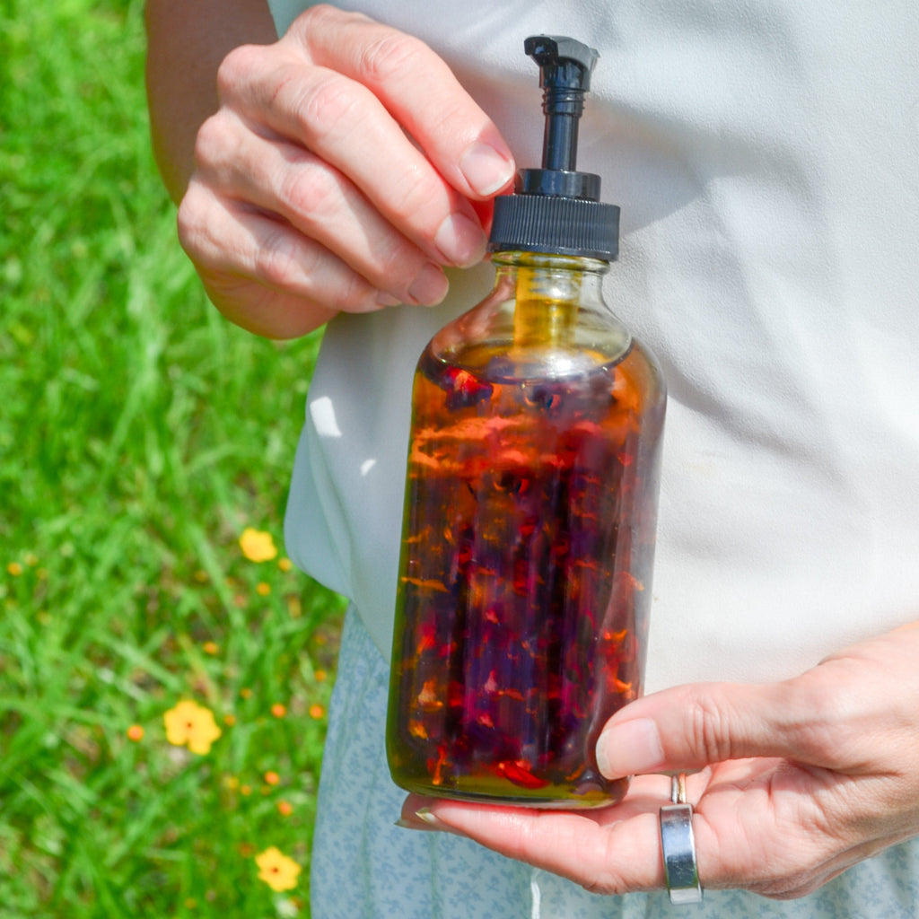 Lymph Love Natural Body Oil – Organic Lymphatic & Pregnancy Massage Oil with Botanical & Essential Oils